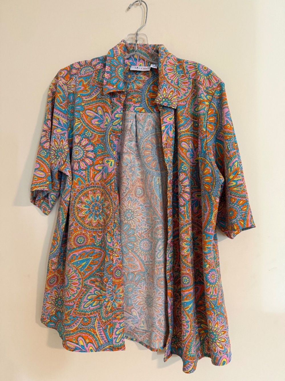 Mod Retro Denim & Company Floral Button Down Shirt